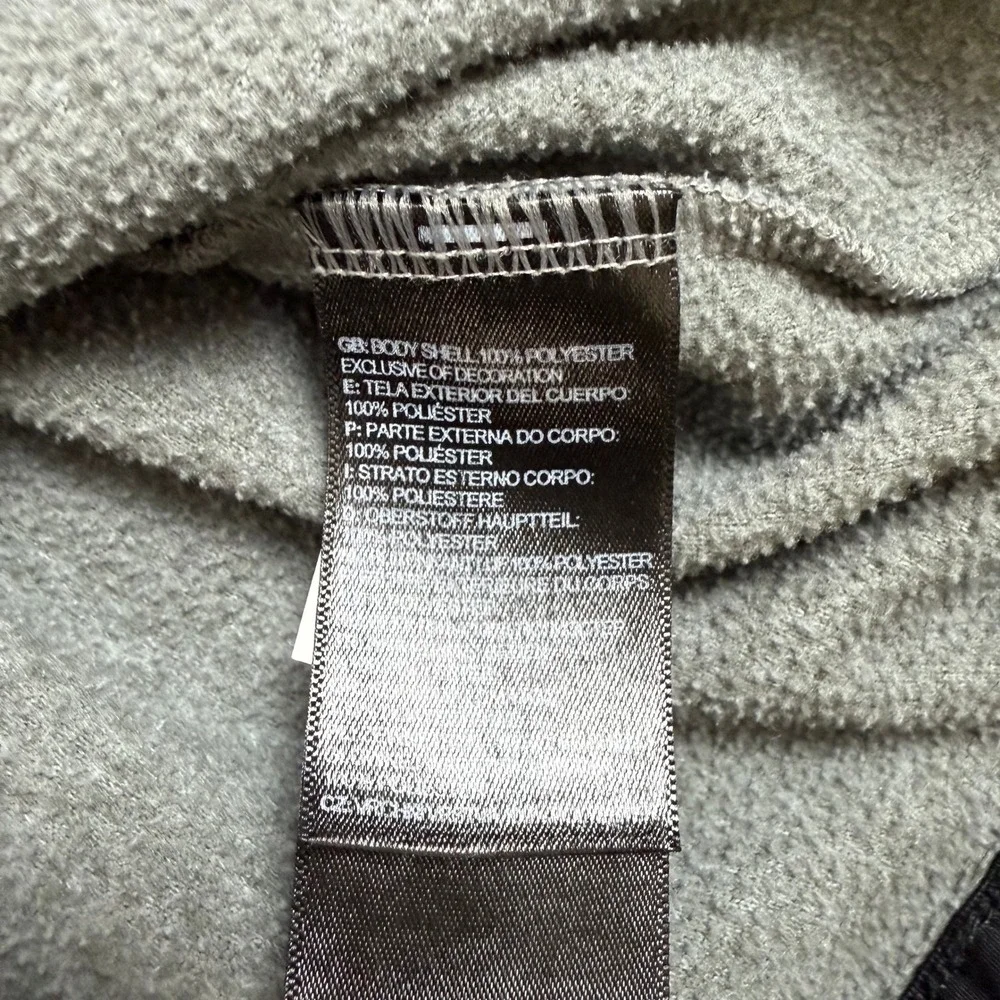 The‎ North Face Boys Pullover Fleece Top Shirt Black Gray XS/6